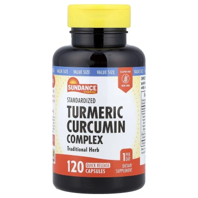 Sundance Vitamins - Standardised Turmeric Curcumin Complex | 120 Quick Release Capsules