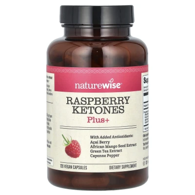 NatureWise - Raspberry Ketones Plus+ | 120 Vegan Capsules