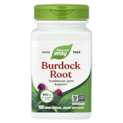 Nature's Way - Burdock Root | 100 Vegan Capsules (430 mg per Capsule)