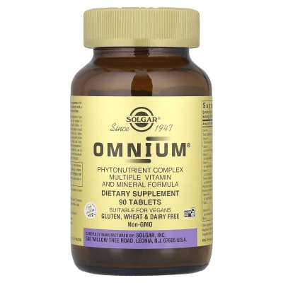 Solgar - Omnium® | Phytonutrient Complex Multiple Vitamin and Mineral Formula | 90 Tablets