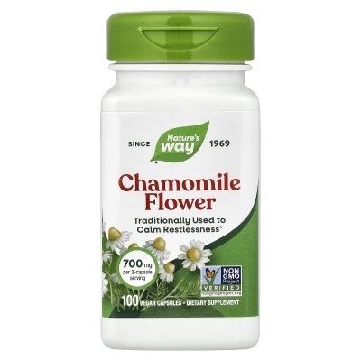 Nature's Way - Chamomile Flower | 100 Vegan Capsules (350 mg per Capsule)
