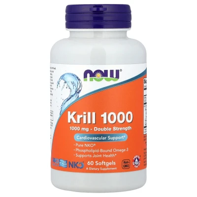 NOW Foods - Krill 1000 | 1000 mg | 60 Softgels