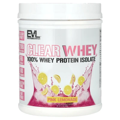 EVLution Nutrition - Clear Whey | 100% Whey Protein Isolate | Pink Lemonade | 1.1 lb (500 g)