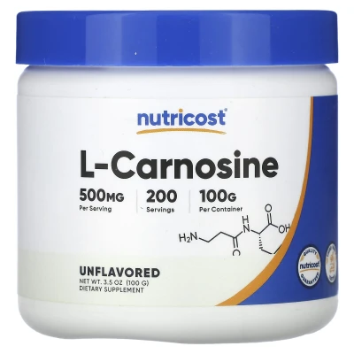 Nutricost - L-Carnosine | Unflavoured | 3.5 oz (100 g)