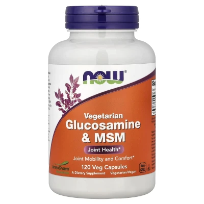 NOW Foods - Vegetarian Glucosamine & MSM | 120 Veg Capsules