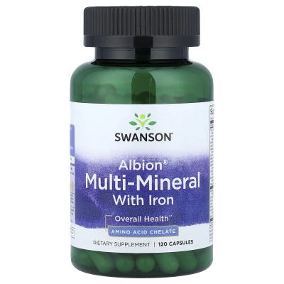 Swanson - Albion® Multi-Mineral with Iron | 120 Capsules