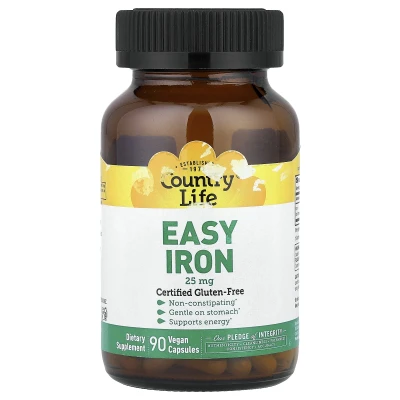 Country Life - Easy Iron | 25 mg | 90 Vegan Capsules