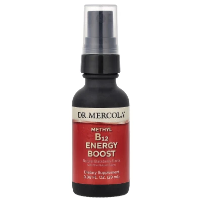 Dr. Mercola - Methyl B12 Energy Booster | Natural Blackberry | 0.98 fl oz (29 ml)