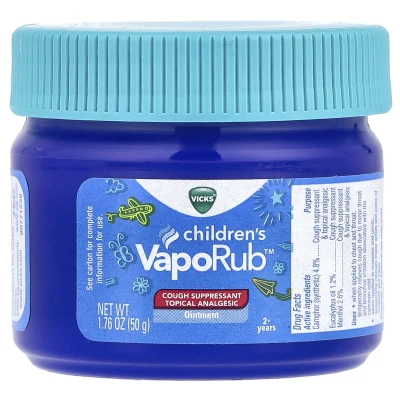 Vicks - Children's VapoRub™ | Ointment | Cough Suppressant | 2+ Years | 50 g (1.76 oz)