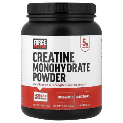 Force Factor - Creatine Monohydrate Powder | Unflavored | 35.3 oz (1 kg)