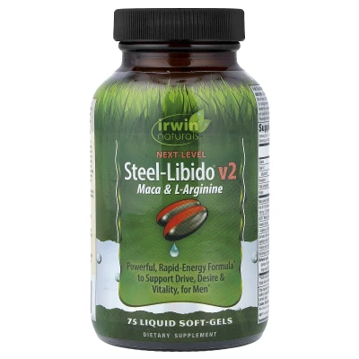 Irwin Naturals - Steel-Libido® V2 | Maca & L-Arginine | 75 Liquid Soft-Gels