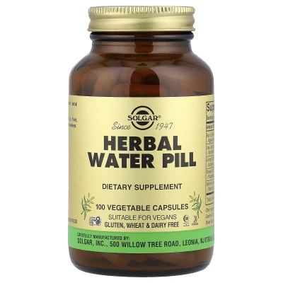 Solgar - Herbal Water Pill | 100 Vegetable Capsules