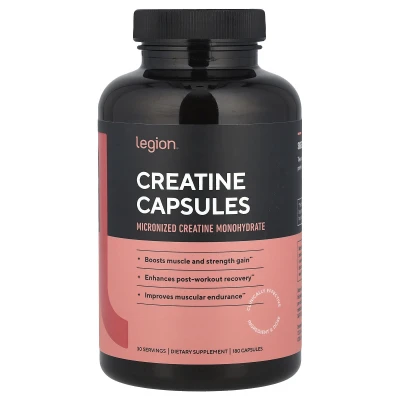 Legion Athletics - Creatine | 180 Capsules (833 mg per Capsule)