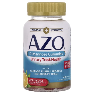 AZO - D-Mannose Gummies | Citrus Blast | 40 Gummies