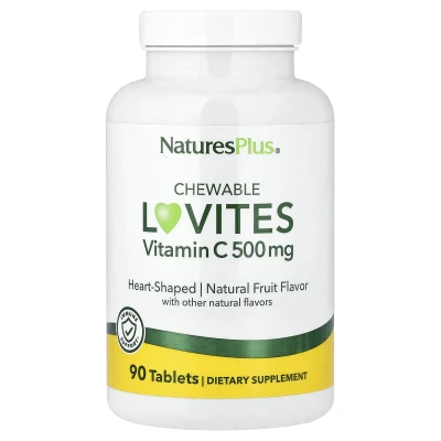 NaturesPlus - Chewable Lovites | Vitamin C | Natural Fruit | 90 Tablets