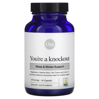 Ora - You're a Knockout | Sleep & Stress Support | 60 Ora - You're a Knockout | Sleep & Stress Support | 60 Capsules