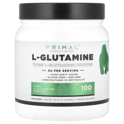 PrePrimal - L-Glutamine Powder | Unflavored | 17.6 oz (500 g)