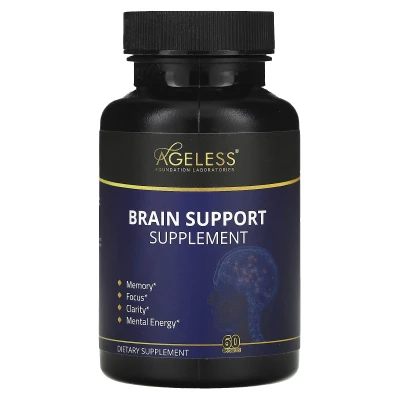 Ageless Foundation Laboratories - Brain Support Supplement | 60 Capsules