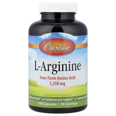 Carlson - L-Arginine | 180 Capsules (675 mg per Capsule)