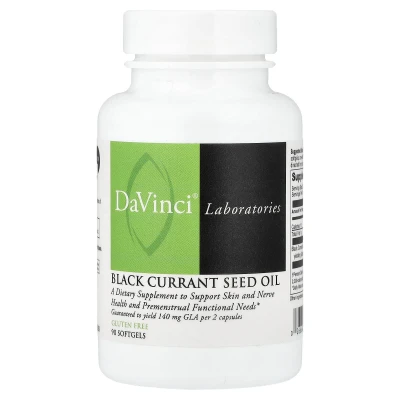 DaVinci Laboratories - Black Currant Seed Oil | 90 Softgels (500 mg per Softgel)