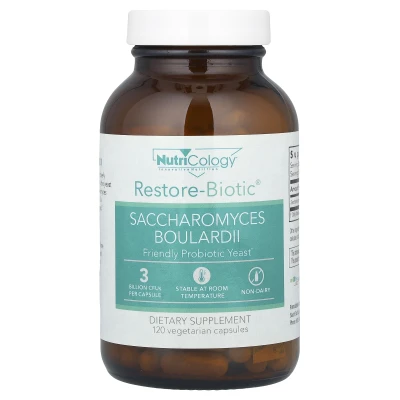 Nutricology - Restore-Biotic® | Saccharomyces Boulardii | 150 mg | 120 Vegetarian Capsules