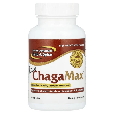 North American Herb & Spice - Raw ChagaMax™ | 90 Vegi Caps