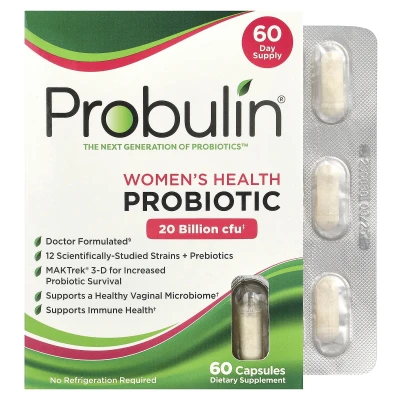 Probulin - Women's Health Probiotic | 20 Billion CFU | 60 Capsules