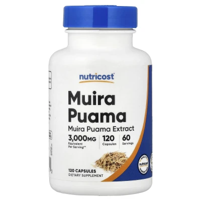 Nutricost - Muira Puama | 120 Capsules (150 mg per Capsule)