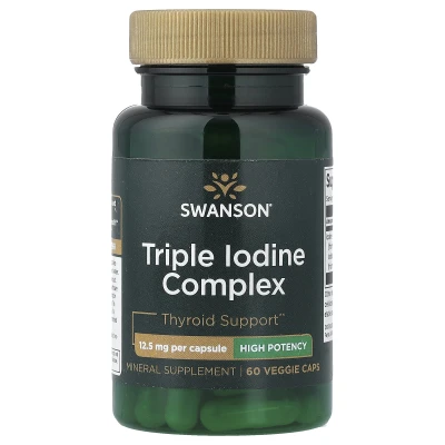 Swanson - Triple Iodine Complex | 12.5 mg | 60 Veggie Caps
