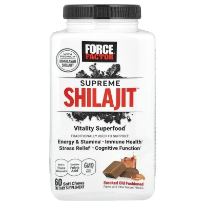 Force Factor - Supreme Shilajit™ | Smoked Old Fashioned | 60 Soft Chews