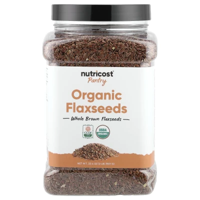 Nutricost - Pantry | Organic Flaxseeds | 32.4 oz (907 g)