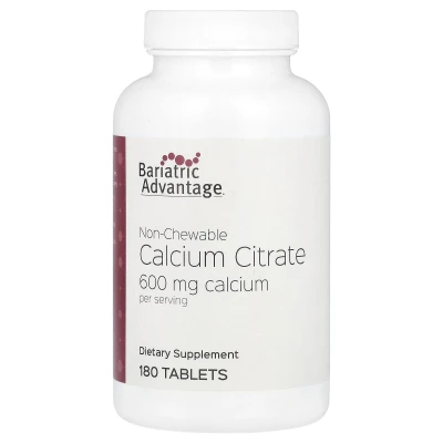 Bariatric Advantage - Non-Chewable Calcium Citrate | 180 Tablets