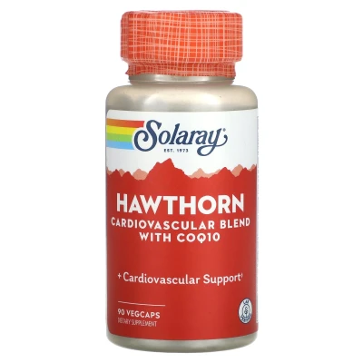 Solaray - Hawthorn Cardiovascular Blend with COQ10 | 90 VegCaps
