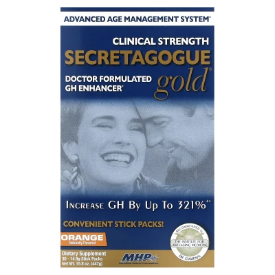 MHP - Secretagogue-Gold | Orange | 30 Stick Packs | 0.53 oz (14.9 g) Each