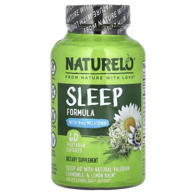 NATURELO - Sleep Formula | 60 Vegetarian Capsules
