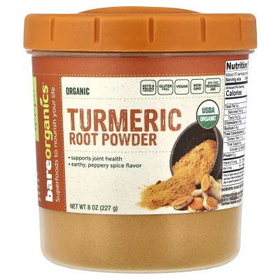 BareOrganics - Organic Turmeric Root Powder | 8 oz (227 g)