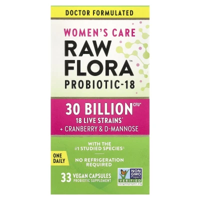 Nature's Truth - Women's Care | Raw Flora™ Probiotic-18 | 33 Vegan Capsules