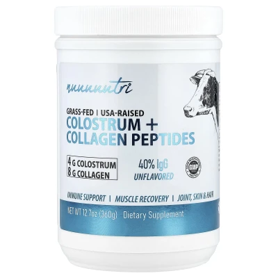Nutri - Colostrum + Collagen Peptides | Unflavored | 12.7 oz (360 g)