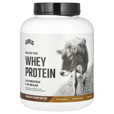 Levels - Grass Fed Whey Protein Powder | Chocolate Peanut Butter | 5 lb (2.27 kg)
