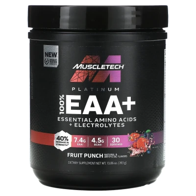 MuscleTech - Platinum 100% EAA+ | Fruit Punch | 13.86 oz (393 g)