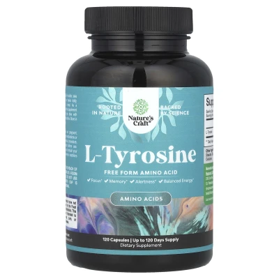 Nature's Craft - L-Tyrosine | 500 mg | 120 Capsules