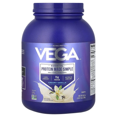 Vega - Plant Based Protein | Creamy Vanilla | 4 lb 0.1 oz (1.8 kg)