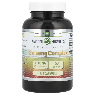 Amazing Nutrition - Ginseng Complex | 120 Capsules (500 mg per Capsule)