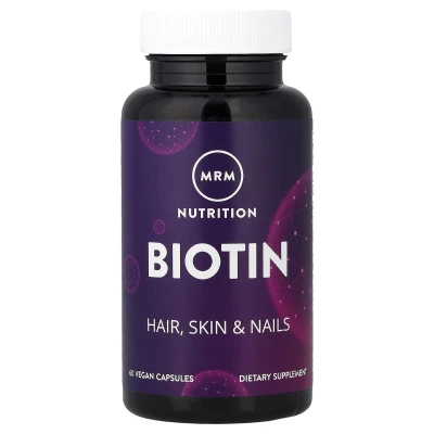 MRM Nutrition - Biotin | 60 Vegan Capsules (5 | 000 mcg per Capsule)