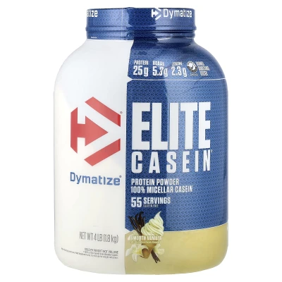 Dymatize - Elite Casein® | Smooth Vanilla | 4 lb (1.8 kg)