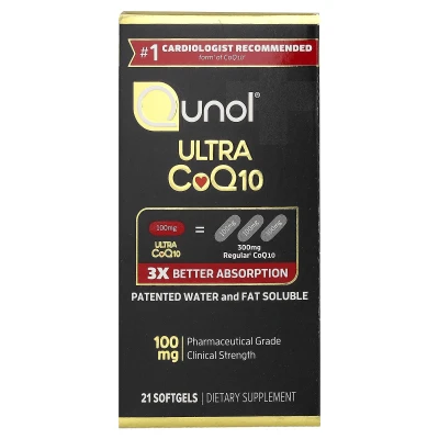 Qunol - Ultra CoQ10 | 100 mg | 21 Softgels