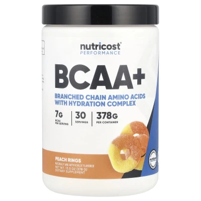 Nutricost - Performance | BCAA+ | Peach Rings | 13.5 oz (378 g)