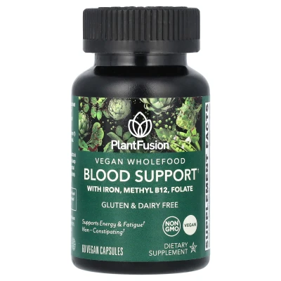 PlantFusion - Vegan Wholefood | Blood Support | 60 Vegan Capsules