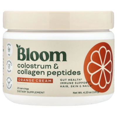Bloom - Colostrum & Collagen Peptides | Orange Cream | 4.23 oz (120 g)