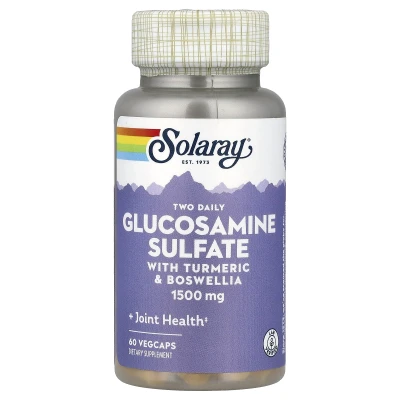 Solaray - Glucosamine Sulfate | with Turmeric & Boswellia | 60 Vegcaps